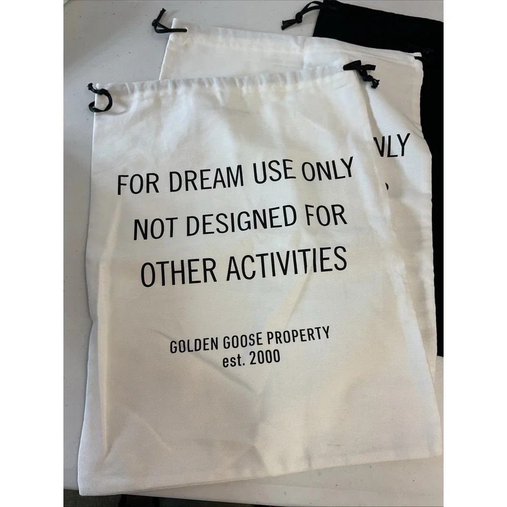 Lot of 6 Golden Goose Shoe Dustbag Heavy Cotton, Drawstring 15